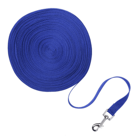 Dog Leash Long Obedience Recall Foot Feet Training Lead 6/15/23/33/50/100 FT (Length: 23 FT, Color: Blue)